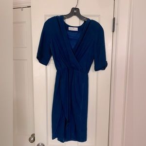 Beautiful Amanda Uprichard blue silk dress.